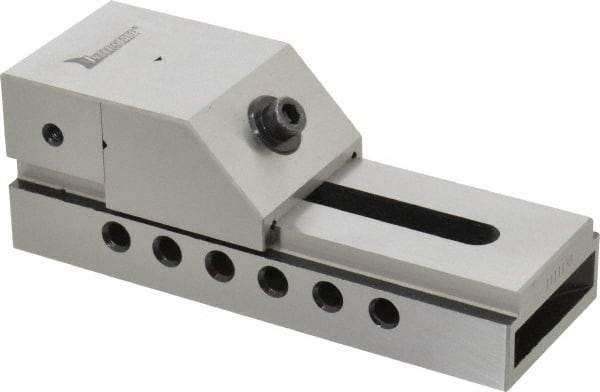 Interstate - 2" Jaw Width, 2-1/2" Jaw Opening Capacity, 1" Jaw Height, Toolmaker's Vise - Flat Jaw, 0.0002" Parallelism, 0.0002" Squareness, 5-1/2" OAL x 1-31/32" OAH - Strong Tooling