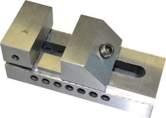 Interstate - 4" Jaw Width, 4-7/8" Jaw Opening Capacity, 1-3/4" Jaw Height, Toolmaker's Vise - Flat Jaw, 0.0002" Parallelism, 0.0002" Squareness, 9-5/8" OAL x 3-1/2" OAH - Strong Tooling