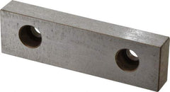 Kurt - 5" Wide x 1.485" High x 0.735" Thick, Flat/No Step Vise Jaw - Hard, Steel, Fixed Jaw, Compatible with 5" Vises - Strong Tooling