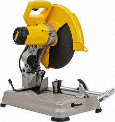 DeWALT - 14" Blade Diam, 1" Arbor Hole, Miter Chop & Cutoff Saw - 1 Phase, 4,000 RPM, 5.5 hp, 120 Volts - Strong Tooling