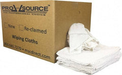 PRO-SOURCE - 19 Inch Long x 16 Inch Wide Virgin Utility Cotton Towels - White, Terry Cloth, Low Lint, 25 Lbs. at 3 to 4 per Pound, Box - Strong Tooling