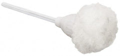 PRO-SOURCE - 12" OAL Toilet Bowl Mop - Acrylic Bristles, 2" Bristle Length, 13" Plastic Handle, White - Strong Tooling