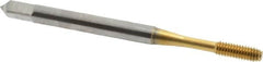 OSG - #4-48 UNF H4 Thread Limit Modified Bottoming Thread Forming Tap - Cobalt, TiN Finish, 1-7/8" OAL, 9/16" Thread Length, Right Hand Thread, Series HY-PRO NRT - Strong Tooling