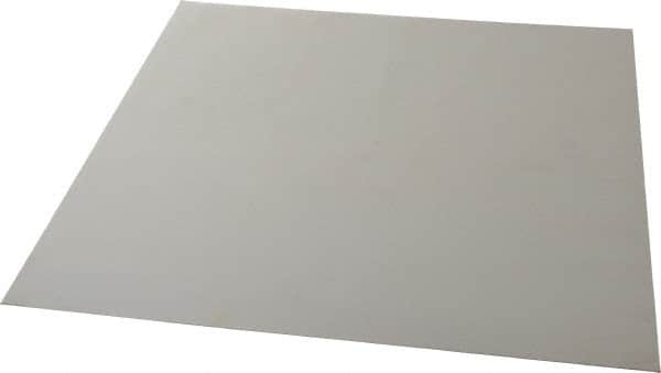 Made in USA - 12" Long, 12" Wide, Silicone Rubber Foam Sheet - 50 to 60 Durometer, White, -20 to 500°F, 640 psi Tensile Strength, Plain Backing, Stock Length - Strong Tooling