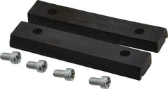 Panavise - 2-1/2" Wide x 1/2" High x 1/4" Thick, V-Groove Vise Jaw - Nylon, Fixed Jaw - Strong Tooling