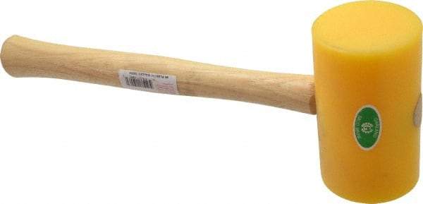 Garland - 1-1/2 Lb Head Polyethylene Mallet - 14" OAL, 16-1/2" Long Wood Handle - Strong Tooling