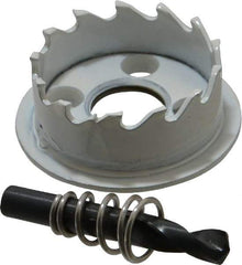 Lenox - 1-1/2" Diam, 1/2" Cutting Depth, Hole Saw - Carbide-Tipped Saw, Toothed Edge - Strong Tooling