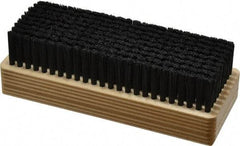 Made in USA - 1" Bristle Length, Synthetic Cleaning & Finishing Brush - 6-1/2" Long x 2-3/8" Wide Head, 6" OAL, Hardwood Block - Strong Tooling