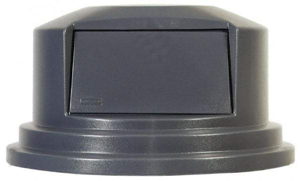 Rubbermaid - Round Lid for Use with 55 Gal Round Trash Cans - Gray, Polyethylene, For 2655 Brute Trash Cans - Strong Tooling