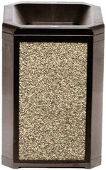 Rubbermaid - 50 Gal Beige Square Trash Can - Steel, 46-1/2" High x 26" Long x 26" Wide - Strong Tooling