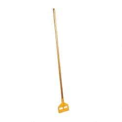 Rubbermaid - 60" Hardwood Quick Connect Mop Handle - 1 to 1-1/4" Wet Mop Head Band, Plastic Connector, Use with Wet Mops - Strong Tooling