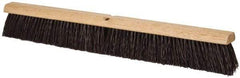 PRO-SOURCE - 30" Heavy Duty Polypropylene Push Broom - 3-1/4" Bristle Length, Wood Block, Threaded Handle Connection, Handle Sold Separately - Strong Tooling