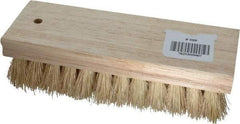 PRO-SOURCE - 1" Bristle Length, Tampico Scrub Brush - 7" OAL, Hardwood Block - Strong Tooling