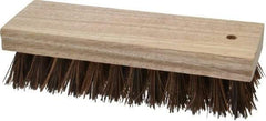 PRO-SOURCE - 1" Bristle Length, Palmyra Scrub Brush - 7" OAL, Hardwood Block - Strong Tooling