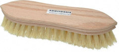 PRO-SOURCE - 1" Bristle Length, Tampico Scrub Brush - 9" OAL, Hardwood Block - Strong Tooling