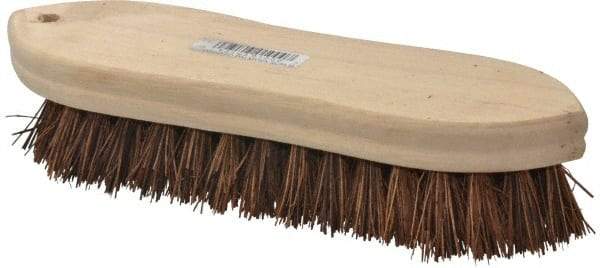 PRO-SOURCE - 1" Bristle Length, Palmyra Scrub Brush - 9" OAL, Hardwood Block - Strong Tooling