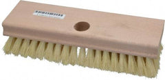 PRO-SOURCE - Tampico Scrub Brush - 8" OAL, Tapered Handle - Strong Tooling