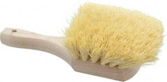 PRO-SOURCE - 2" Bristle Length, Tampico Utility Scrub Brush - 8" OAL, White, Hardwood Block - Strong Tooling