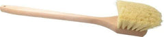 PRO-SOURCE - 2" Bristle Length, Tampico Utility Scrub Brush - 20" OAL, Hardwood Block - Strong Tooling