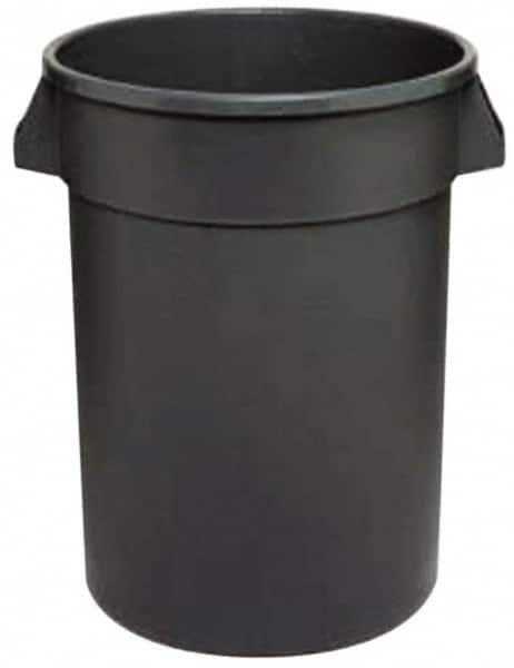 Continental - 44 Gal Gray Round Trash Can - Polyethylene - Strong Tooling