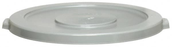 Continental - Round Lid for Use with 44 Gal Round Trash Cans - Gray, Polyethylene, For Huskee Trash Cans - Strong Tooling