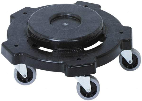 Continental - Round Polyethylene Twist-On Trash Can Dolly - Compatible with 20, 32, 44 & 55 Gal Containers, Compatible with Huskee 2000, 3200, 4444, 5500 - Strong Tooling