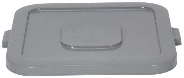 Continental - Square Lid for Use with 32 Gal Square Trash Cans - Gray, Structolene, For Huskee Trash Cans - Strong Tooling