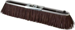 PRO-SOURCE - 18" Rough Surface Polypropylene Push Broom - 3" Bristle Length, Metal Block, Bolt-On Handle Connection - Strong Tooling