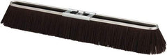 PRO-SOURCE - 24" Rough Surface Polypropylene Push Broom - 3" Bristle Length, Metal Block, Bolt-On Handle Connection - Strong Tooling