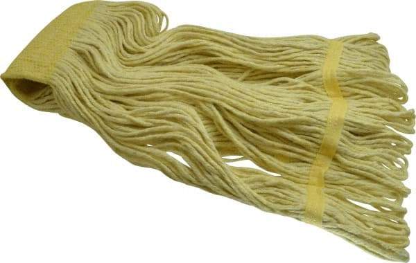 PRO-SOURCE - White Head Band, X-Large Rayon Loop End Mop Head - 4 Ply - Strong Tooling