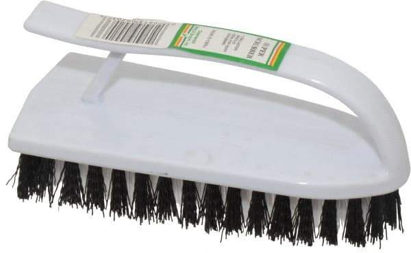 PRO-SOURCE - Polypropylene Scrub Brush - 6-1/2" OAL, Easy Grip Handle, Plastic Block - Strong Tooling