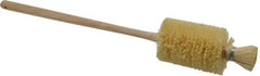 Made in USA - 21" OAL Toilet Bowl Brush - Tampico Bristles, 12" Wood Handle, White - Strong Tooling