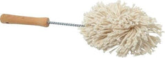 Made in USA - Cotton Food Service Brush - 11" Long x 3" Wide Head, 3-1/2" OAL, Ivory, Wood Block - Strong Tooling