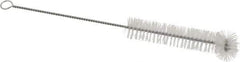 PRO-SOURCE - 3/4" Diam Nylon Tube Brush - 9" OAL, 3-1/2" Head Length, Wire Handle - Strong Tooling