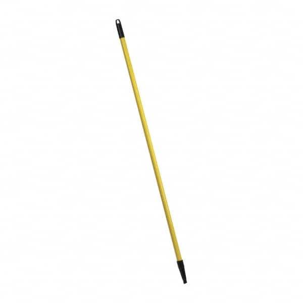 PRO-SOURCE - 48 x 1" Fiberglass Handle for Push Brooms - Threaded Connection, Yellow - Strong Tooling