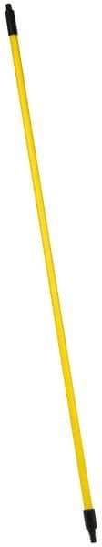 PRO-SOURCE - 60 x 1" Fiberglass Handle for Push Brooms - Threaded Connection, Yellow - Strong Tooling