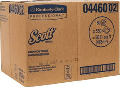 Scott - 4" Sheet Width, Standard Roll Toilet Tissue - 506 Sheets per Roll, 2 Ply, White, Recycled Fiber - Strong Tooling