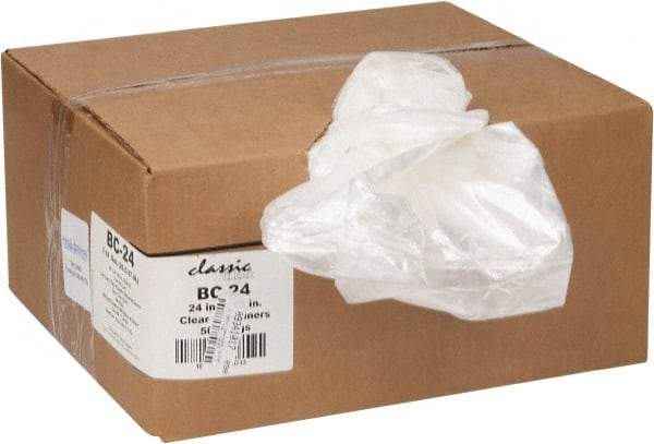 PRO-SOURCE - 0.6 mil Thick, Household/Office Trash Bags - 24" Wide x 23" High, Clear - Strong Tooling