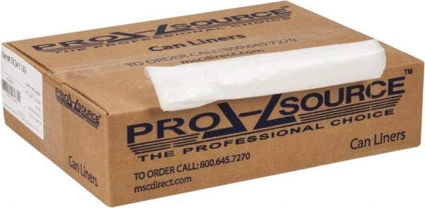 PRO-SOURCE - 0.8 mil Thick, Household/Office Trash Bags - 40" Wide x 46" High, Clear - Strong Tooling