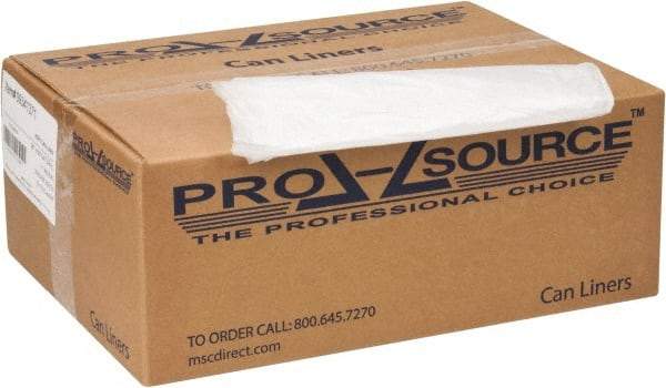 PRO-SOURCE - 0.67 mil Thick, Household/Office Trash Bags - 38" Wide x 60" High, Clear - Strong Tooling