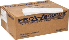 PRO-SOURCE - 0.87 mil Thick, Household/Office Trash Bags - 38" Wide x 60" High, Clear - Strong Tooling