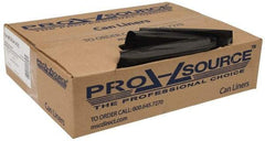 PRO-SOURCE - 0.6 mil Thick, Household/Office Trash Bags - 23" Wide x 24" High, Black - Strong Tooling