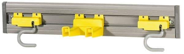 Rubbermaid - 4-1/4" Projection, Plastic Wall Strip Organizer - 18" OAL - Strong Tooling