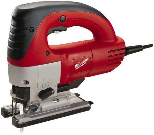 Milwaukee Tool - 6.5 Amp, 3,000 SPM, 1 Inch Stroke Length, Electric Jigsaw - 120V, 12.67 Ft. Cord Length, 45° Cutting Angle - Strong Tooling