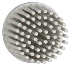 3M - 1" 120 Grit Ceramic Straight Disc Brush - Fine Grade, Type R Quick Change Connector, 5/8" Trim Length - Strong Tooling