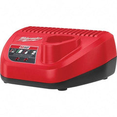 Milwaukee Tool - 12 Volt, 1 Battery Lithium-Ion Power Tool Charger - 1 hr (Lithium-Ion) & 30 min (Red Lithium) to Charge, AC Wall Outlet Power Source - Strong Tooling