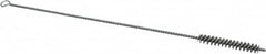 Schaefer Brush - 3" Long x 1/2" Diam Stainless Steel Long Handle Wire Tube Brush - Single Spiral, 15" OAL, 0.006" Wire Diam, 0.17" Shank Diam - Strong Tooling