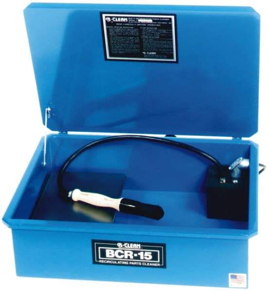 Build-All - Bench Top Solvent-Based Parts Washer - 5 Gal Max Operating Capacity, Steel Tank, 120 Input Volts - Strong Tooling