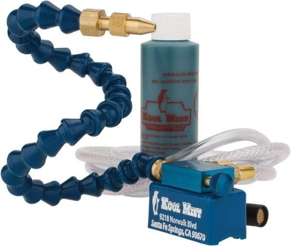 Kool Mist - 1 Outlet, Tankless Mist Coolant Unit - 4' Coolant Line Length, 12" Hose Length - Strong Tooling