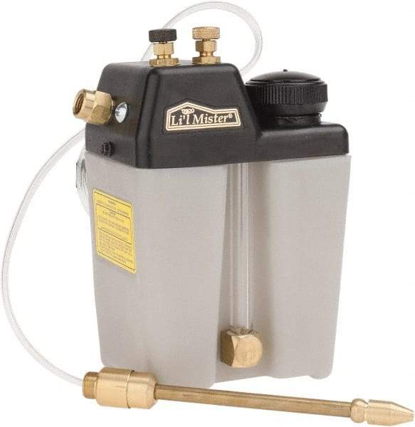 Trico - 1 Outlet, 0.25 Gal Tank Capacity, High Density Polyethylene Tank Mist Coolant System - 5' Coolant Line Length, 6" Hose Length - Strong Tooling